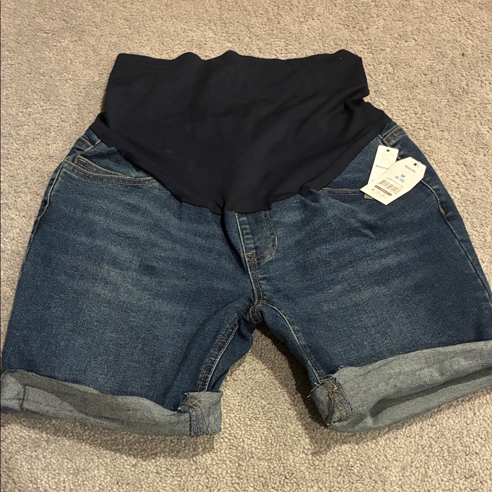 Time and Tru Denim Maternity Shorts